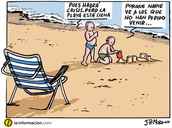 Habrá crisis pero... - JRMora, humor gráfico