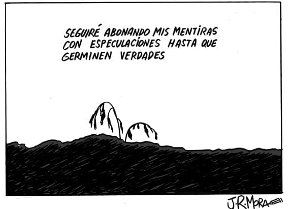 Un montón de mentiras - JRMora, humor gráfico